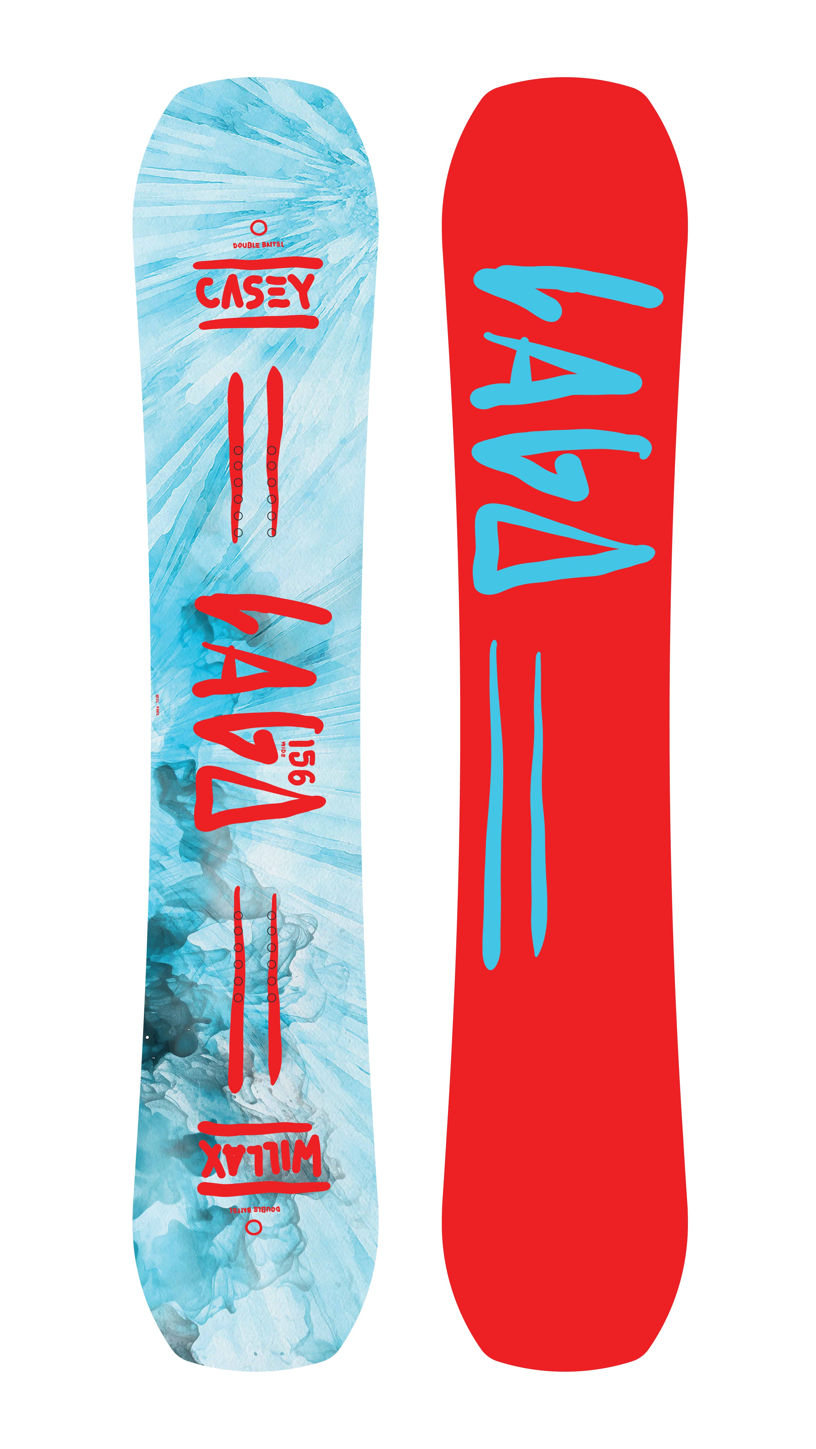 capita king of the road snowboard Casey Willax X Lago Snowboards Double Barrel